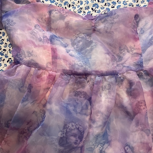 NWOT Dolls Kill Sugar Thrillz On Cloud Nine Baby Doll Dress - Picture 3 of 9